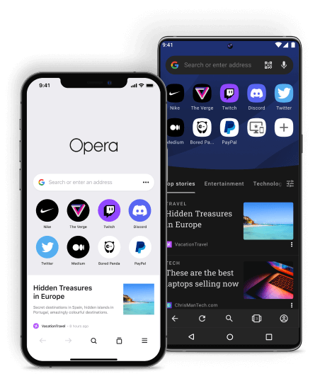 Opera Browser for computers & mobile devices