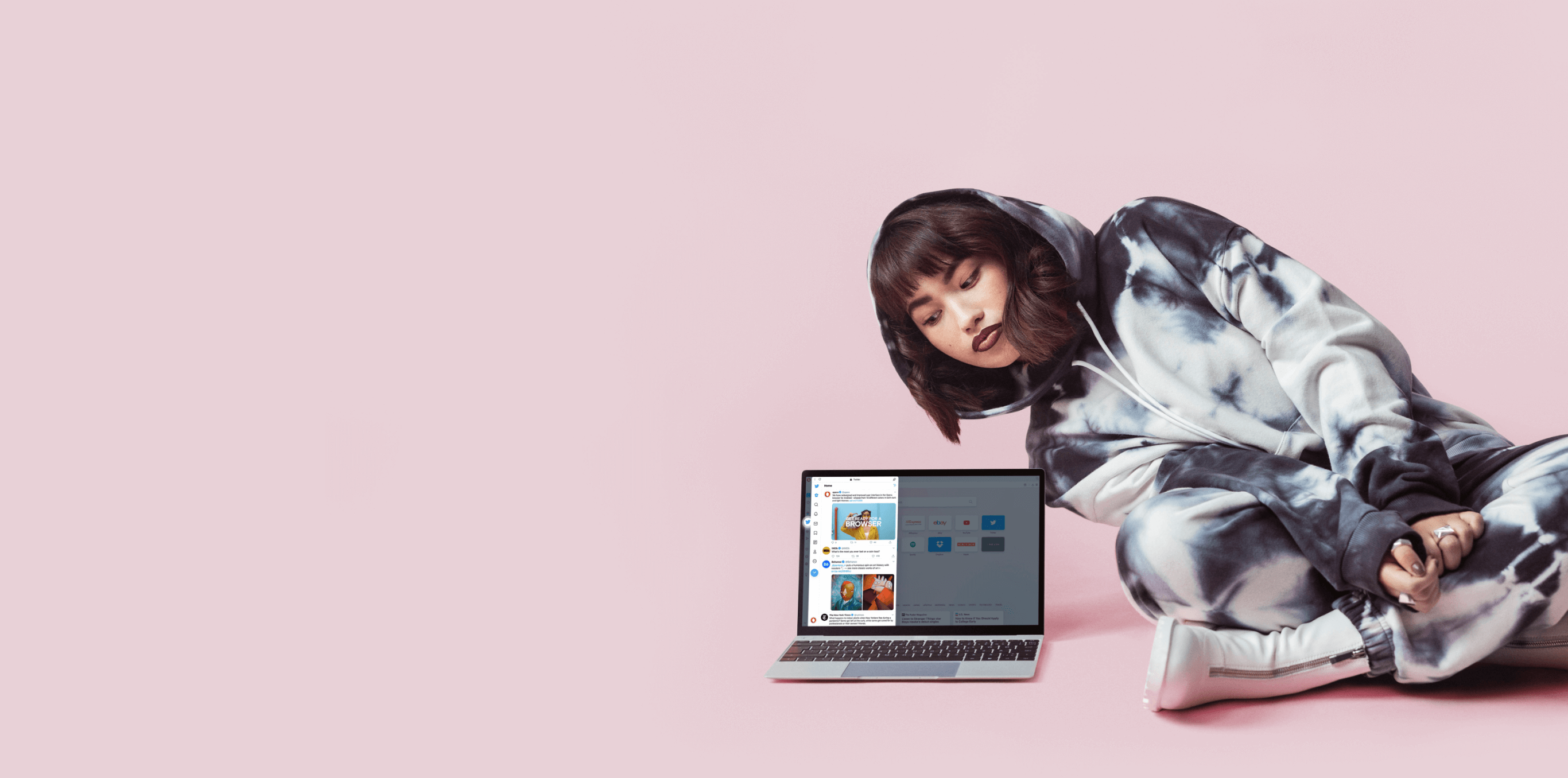 Explorez et tweetez confortablement avec une meilleure vue sur le bureau